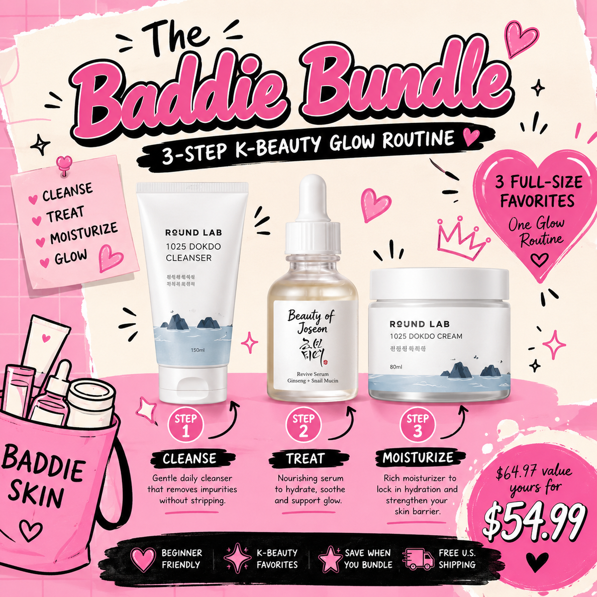 The Baddie Bundle – 3-Step Routine